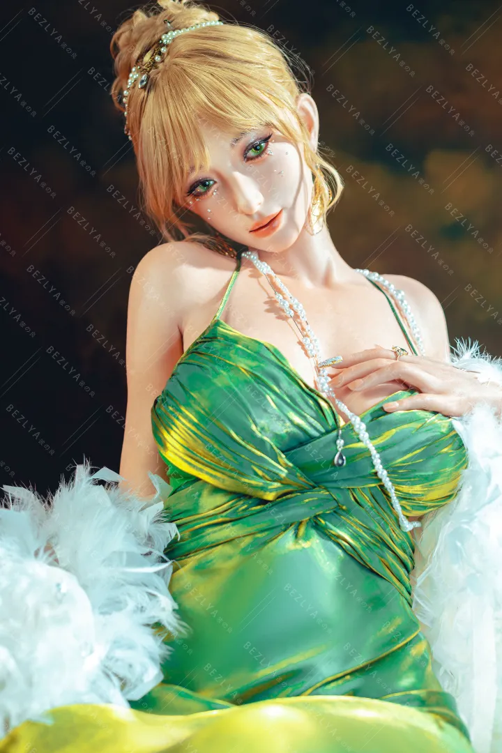 167cm (5ft6) F罩杯 輕量化 矽膠 性愛娃娃 活動下巴 头部 Angelica